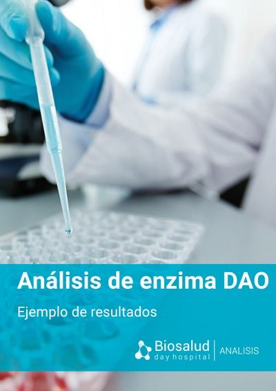 Ejemplo de resultados del Análisis de la enzima DAO