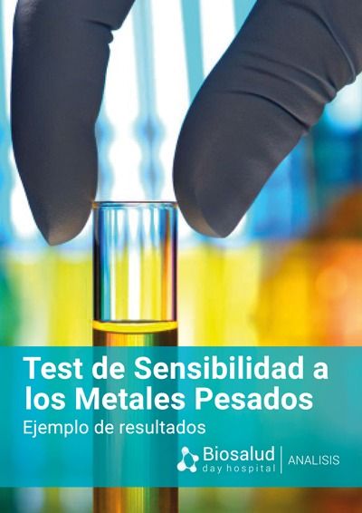 Ejemplo de resultados del Test de Sensibilidad a los Metales Pesados